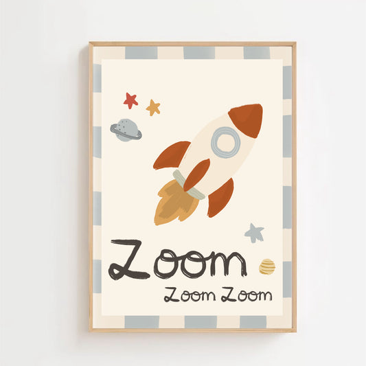 Zoom zoom zoom - rocket | Art print
