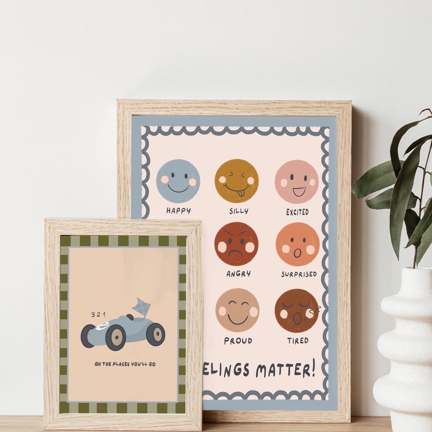 Feelings - blue | Art print
