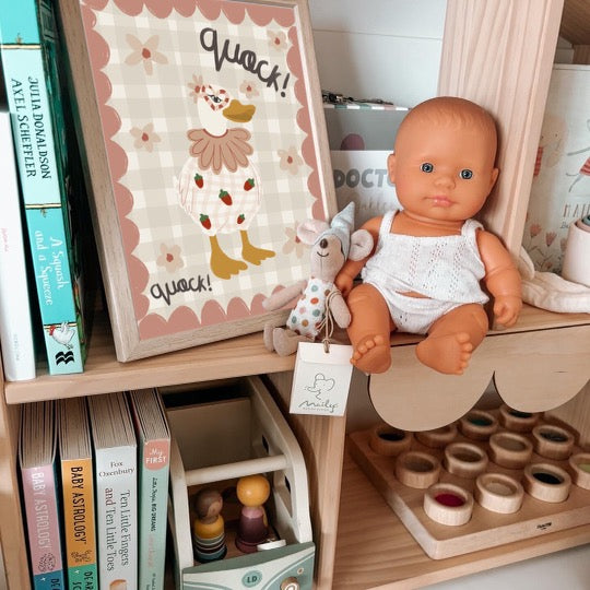 Duck - strawberry | Art print