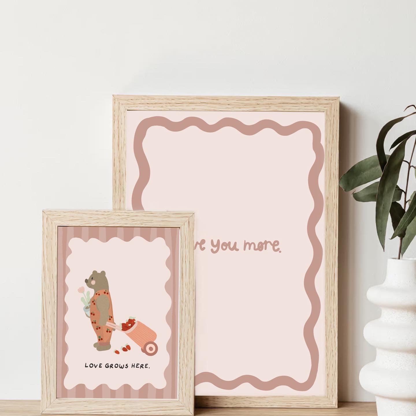 Love grows here - Bear | Art print