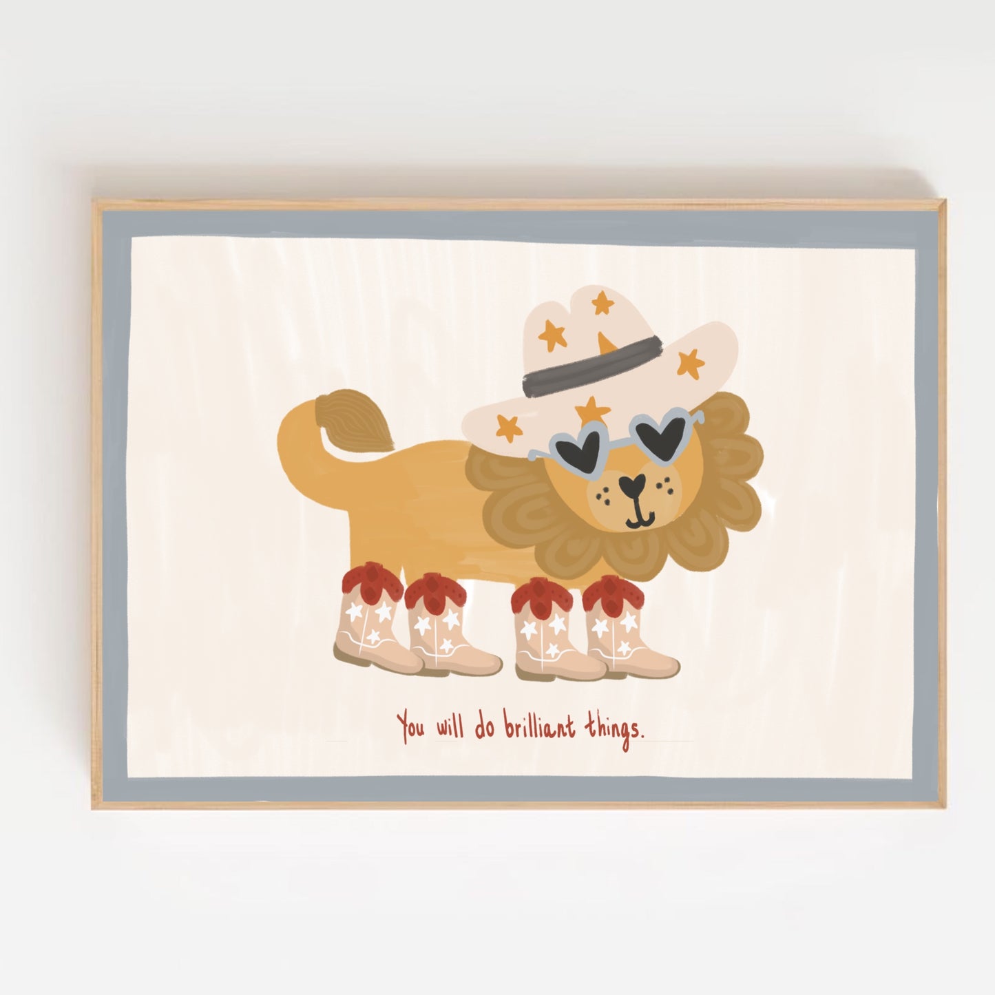 Lion - You will do brilliant things | Art print