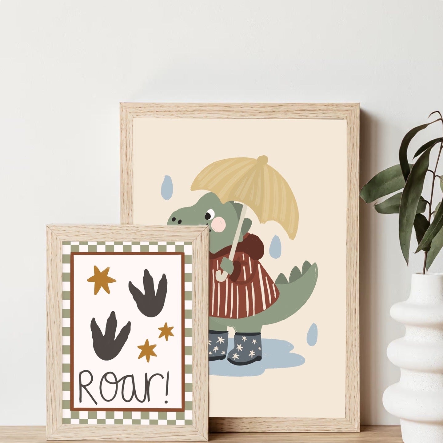 Dinosaur rain | Art print