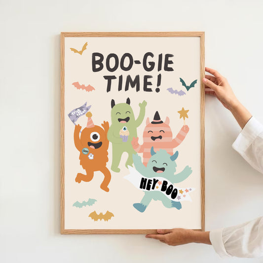 Boogie time - monsters | Art print