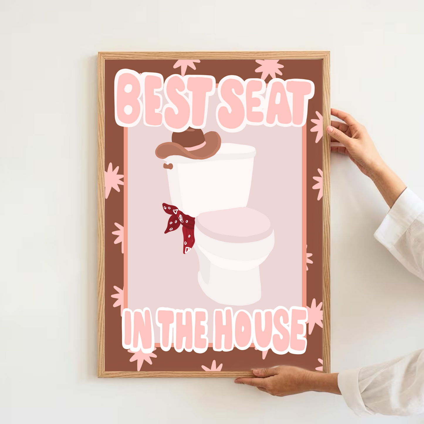Best seat in the house - bathroom | Art print
