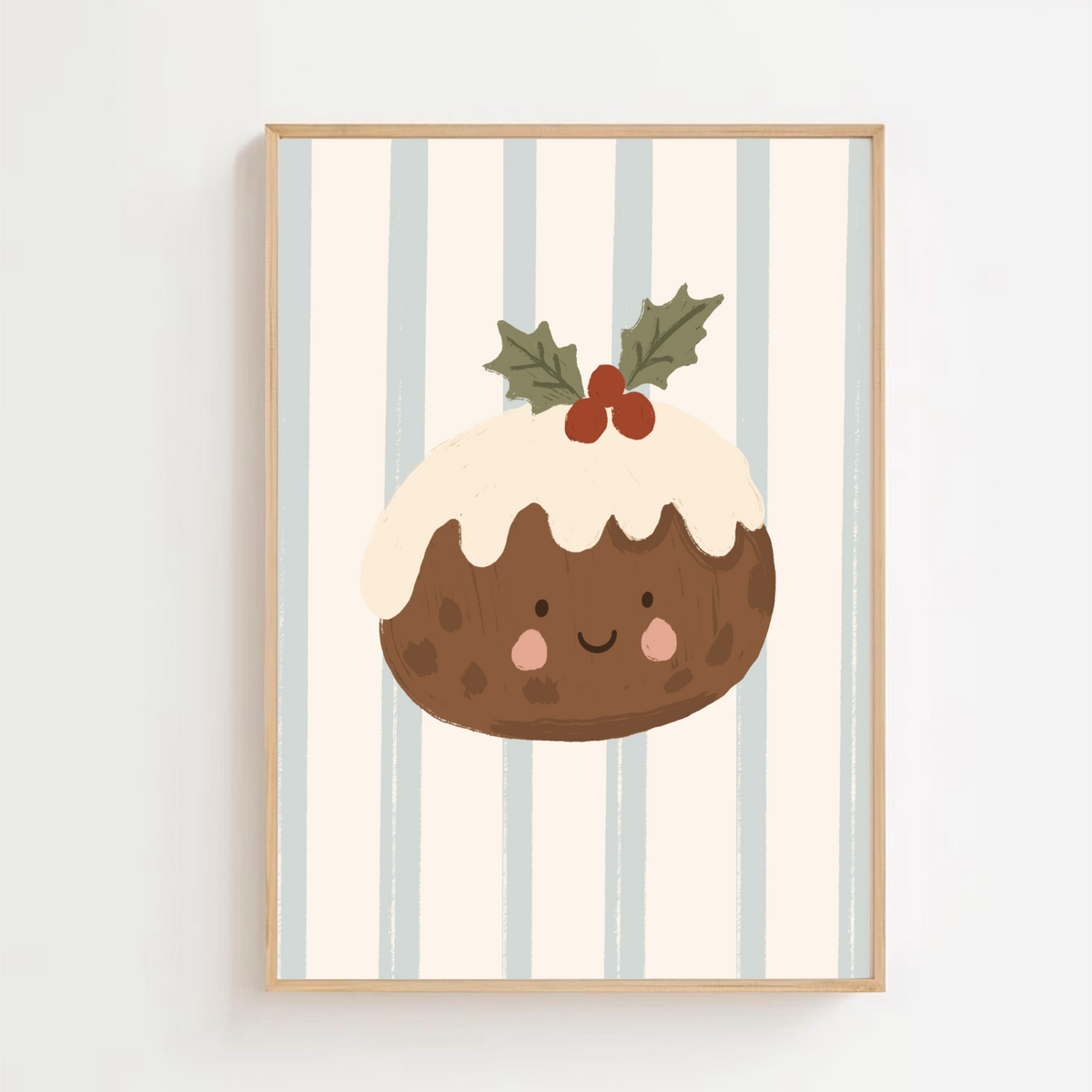 Happy Christmas pudding | Art print