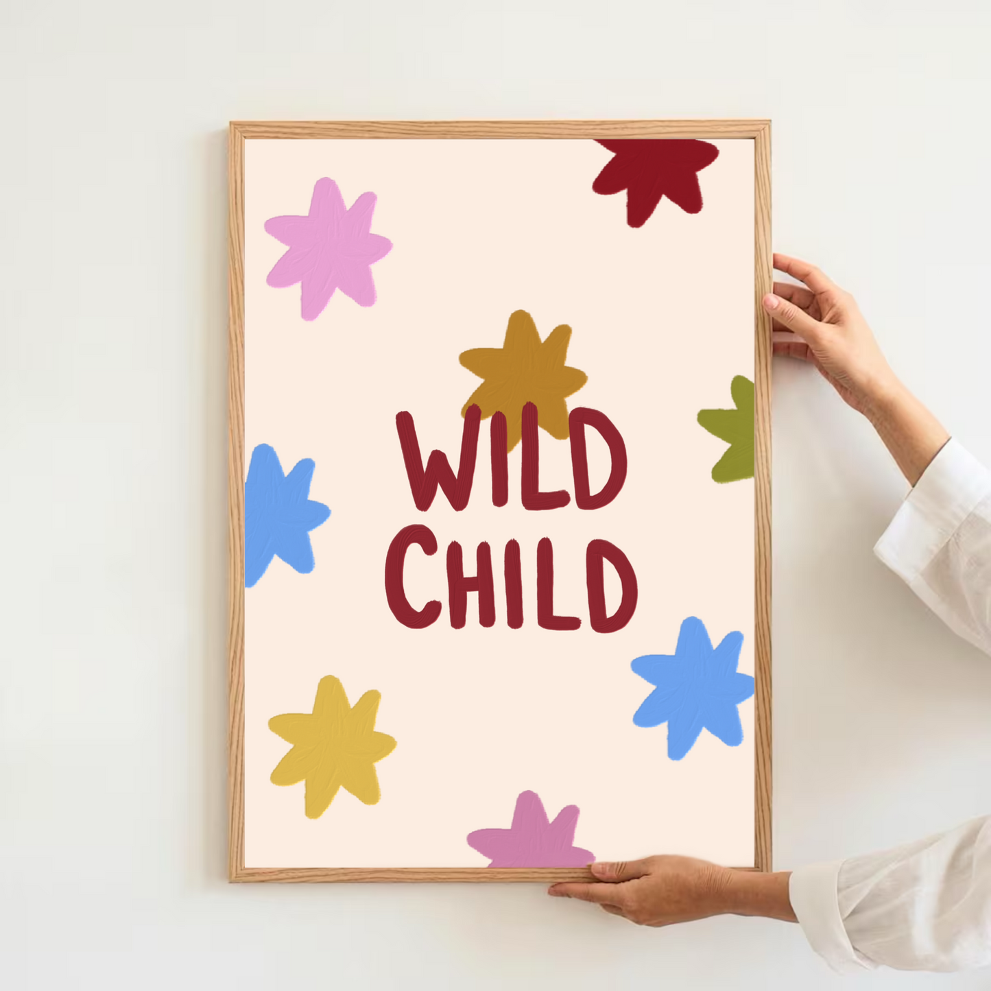 Wild child - multi stars | Art print