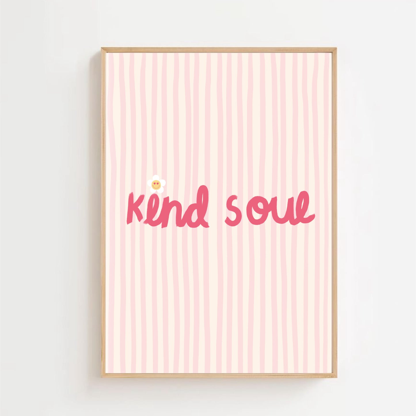 Kind soul - pink | Art print