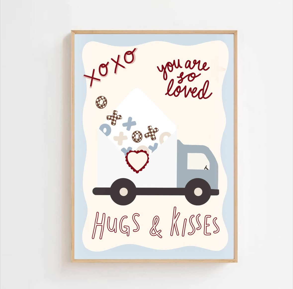 Hugs and kisses | Art print