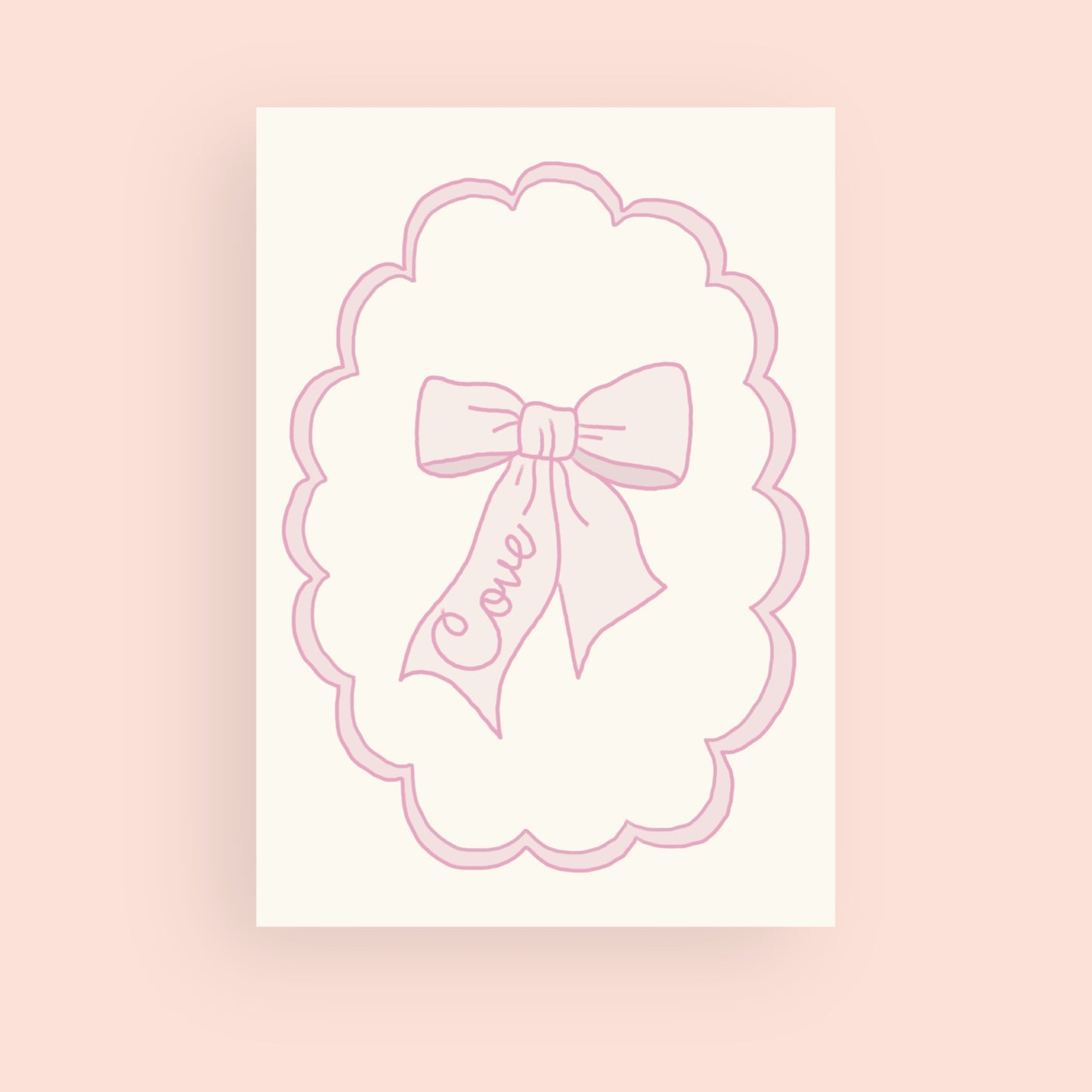 Personalised bow | Art print
