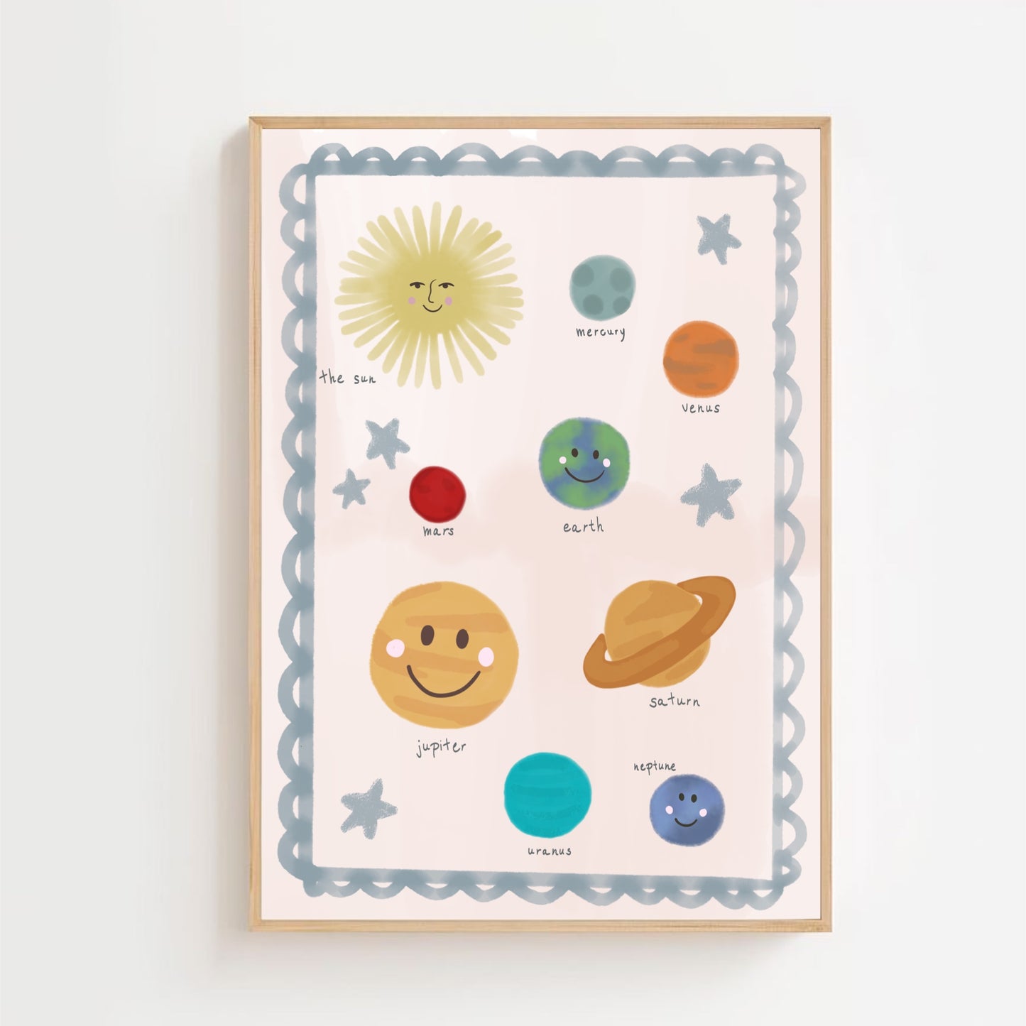 Planets in space | Art print