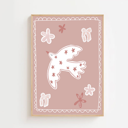 Dove, Born to bloom | Art print