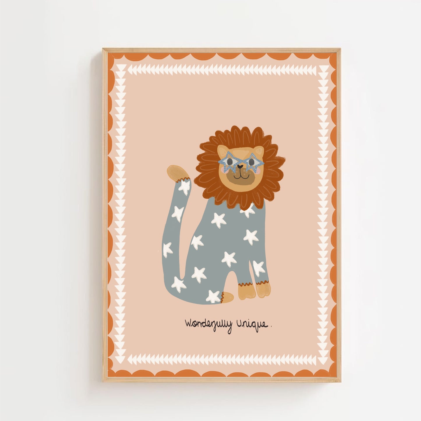 Wonderfully unique lion | Art print