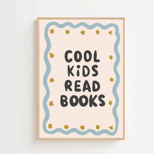 Cool kids read books | Art print
