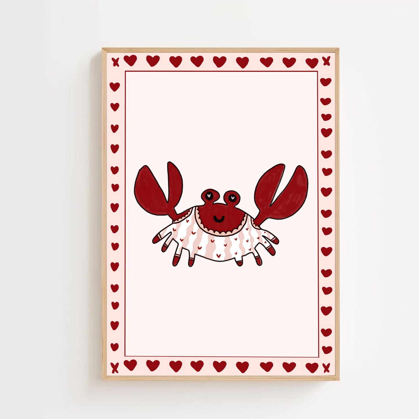 Valentines crab | Art print