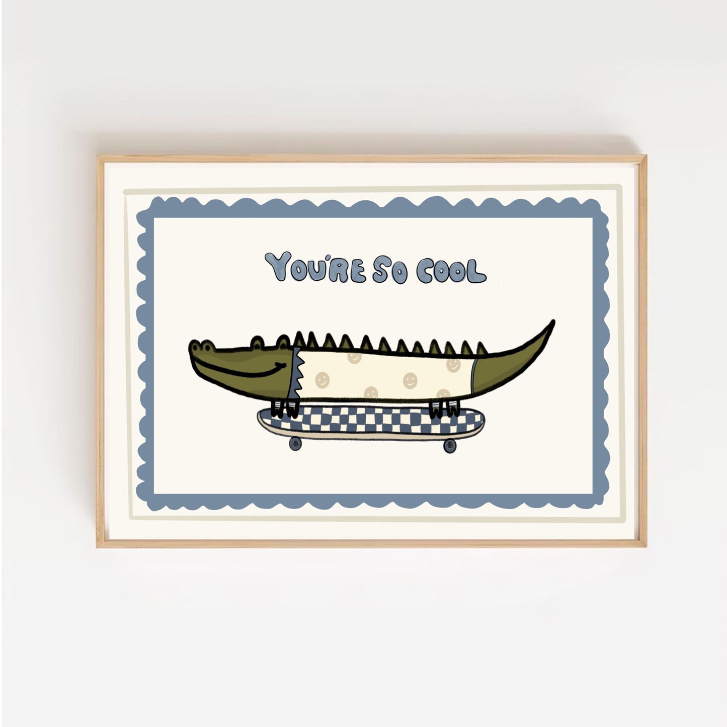 You’re so cool, crocodile | Art print