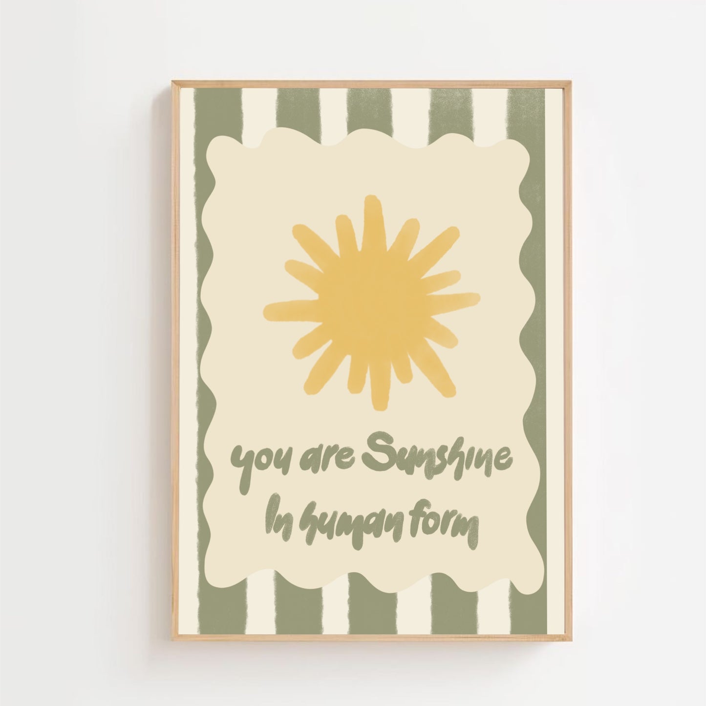 Sunshine in human form - No face | Art print