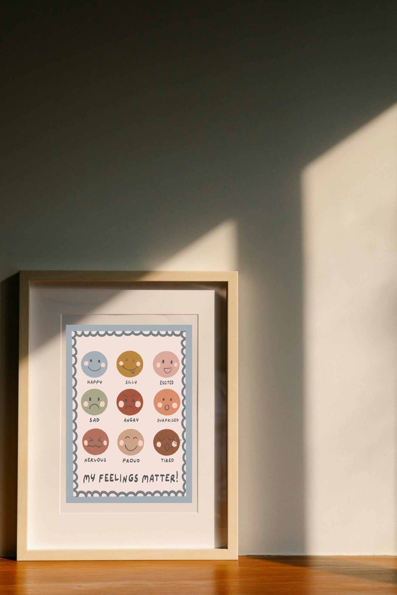 Feelings - blue | Art print