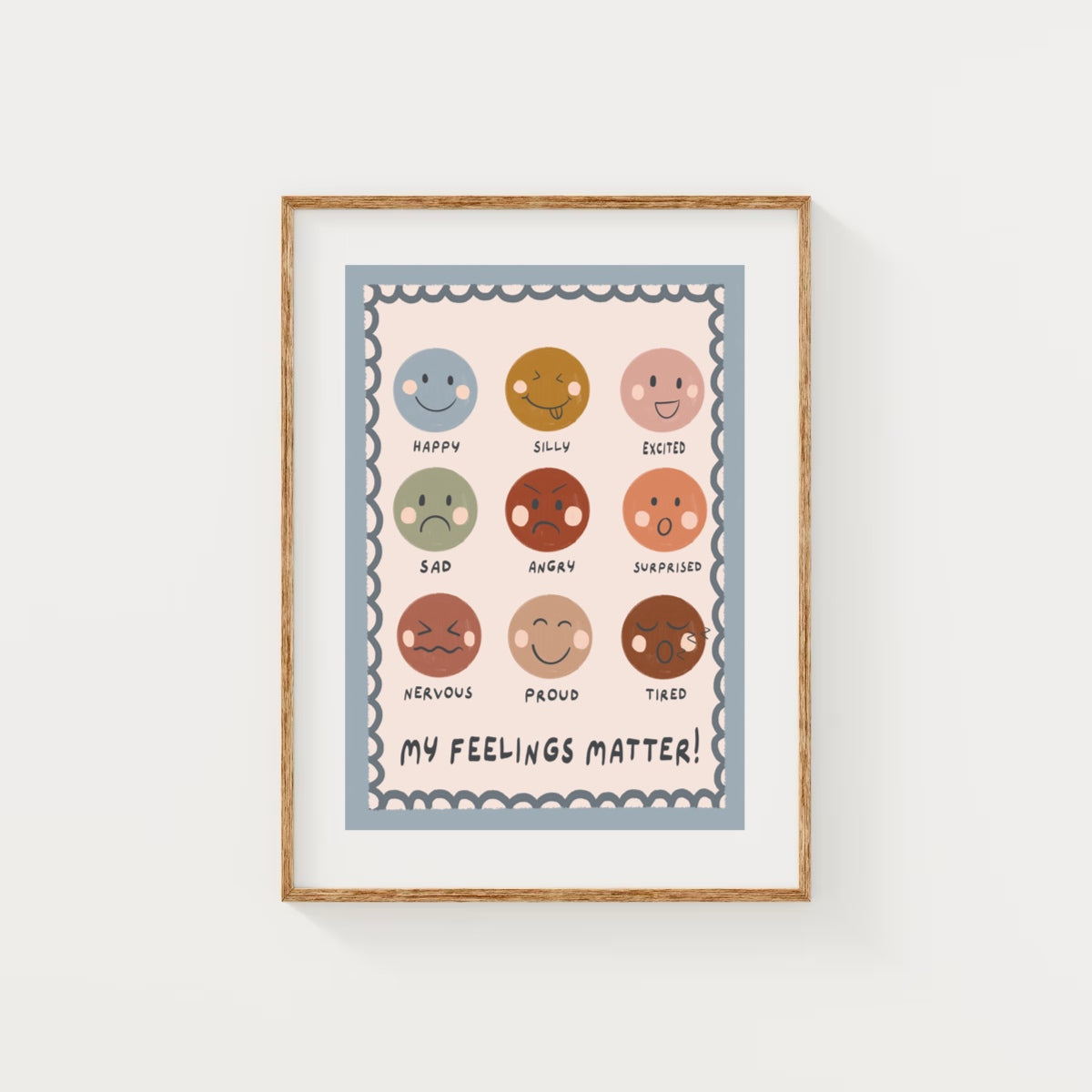 Feelings - blue | Art print