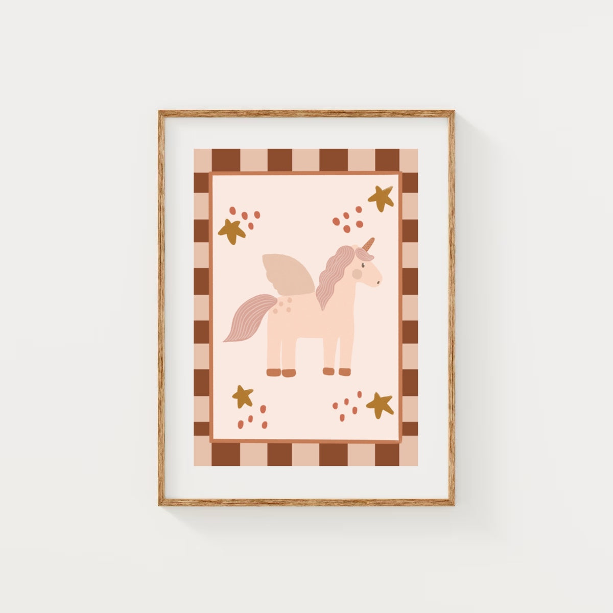 Unicorn pink x brown | Art print