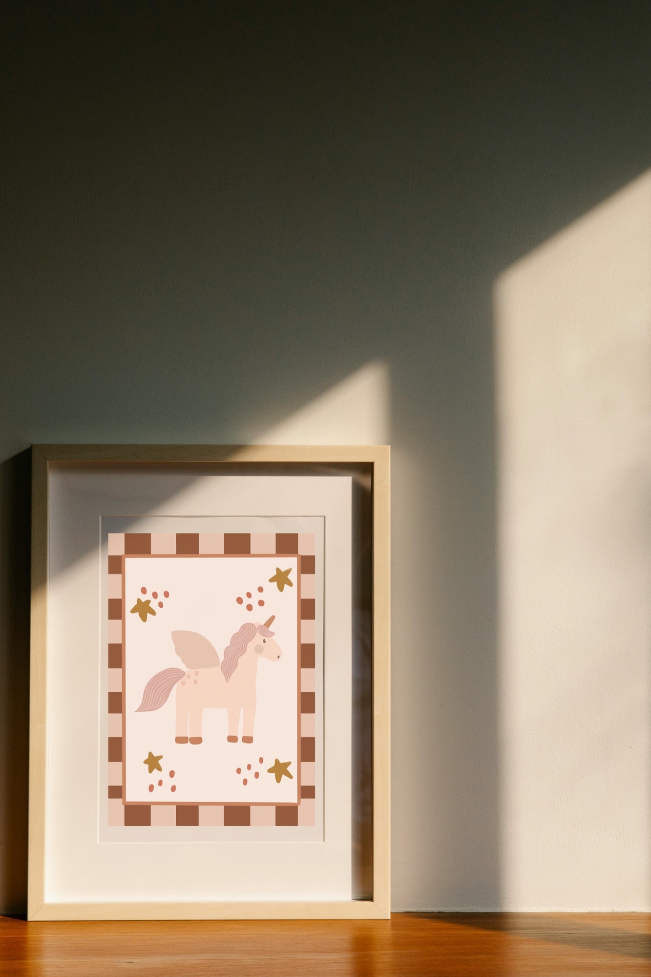 Unicorn pink x brown | Art print