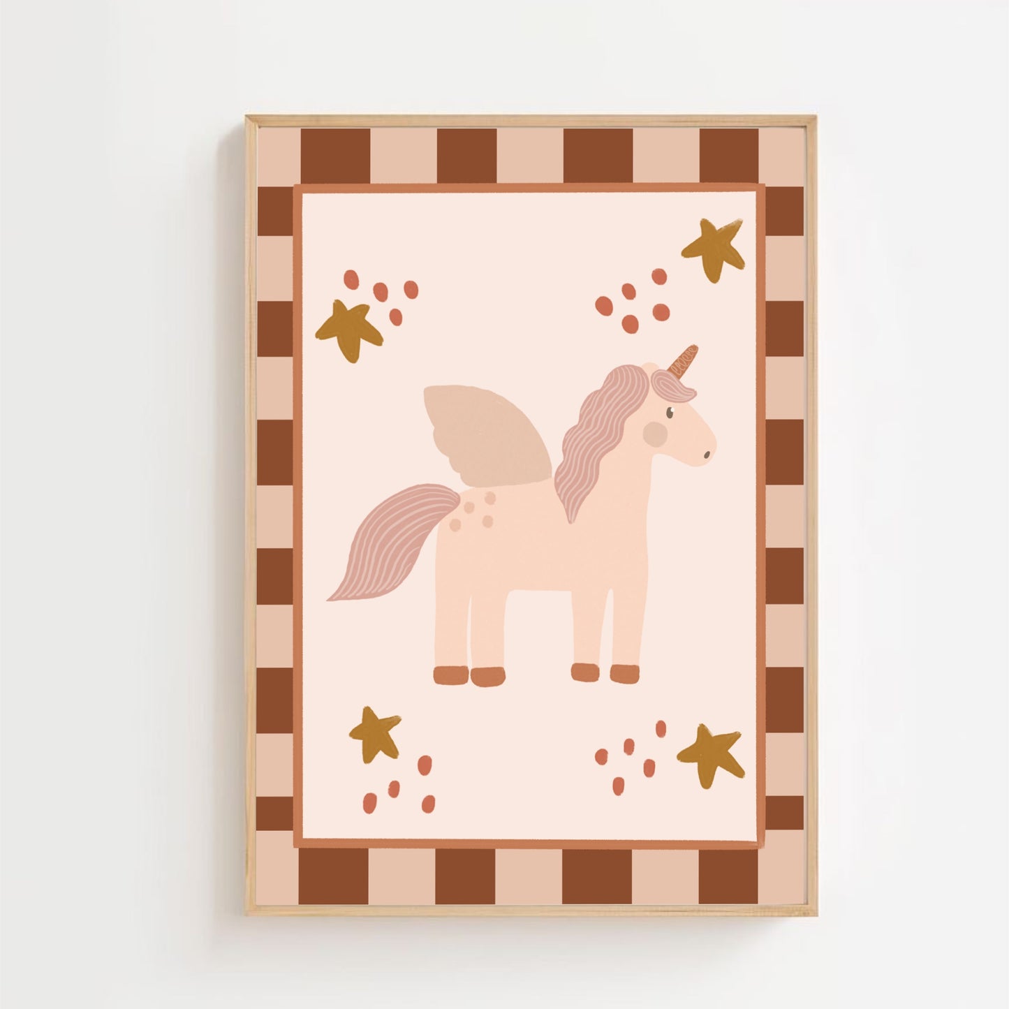 Unicorn pink x brown | Art print