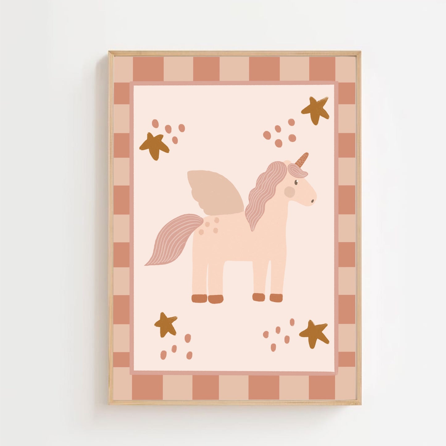 Unicorn - pink x pink | Art print