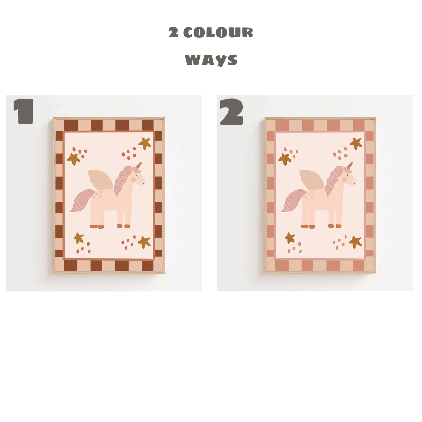 Unicorn - pink x pink | Art print