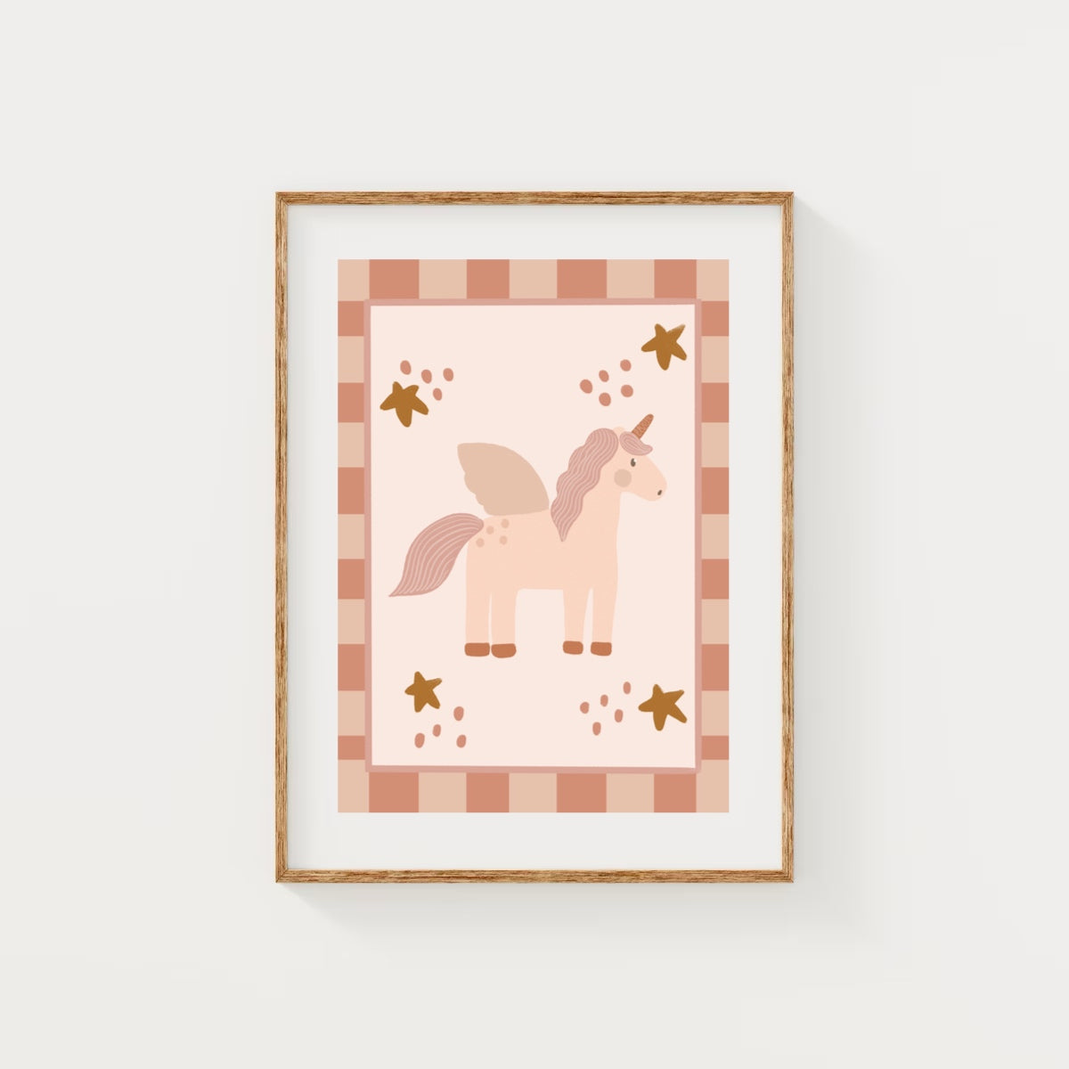 Unicorn - pink x pink | Art print