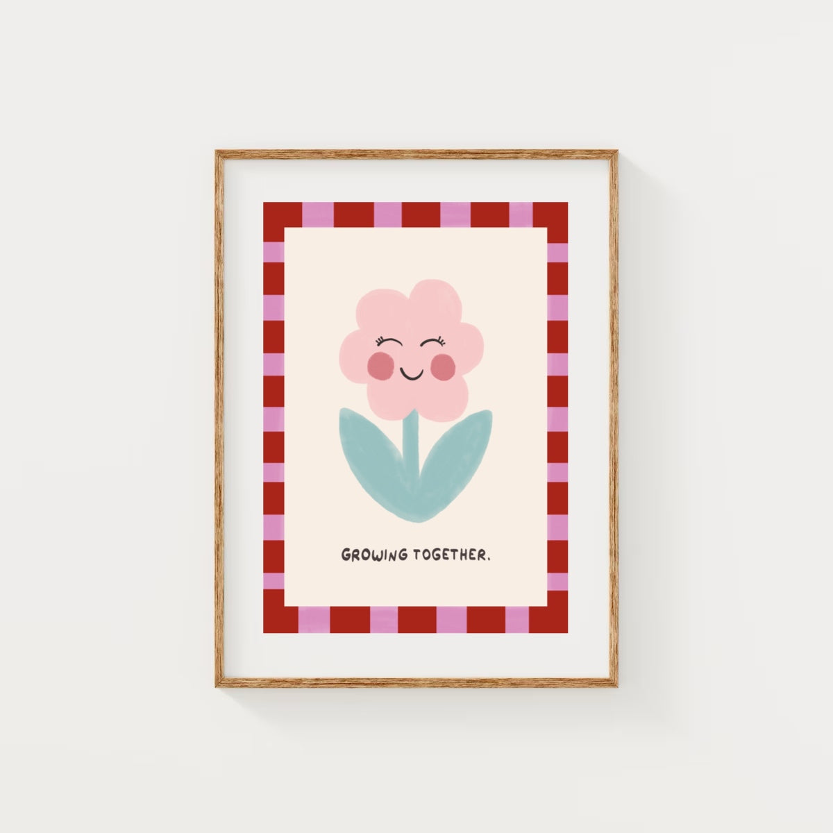 Growing together - flower | Art print