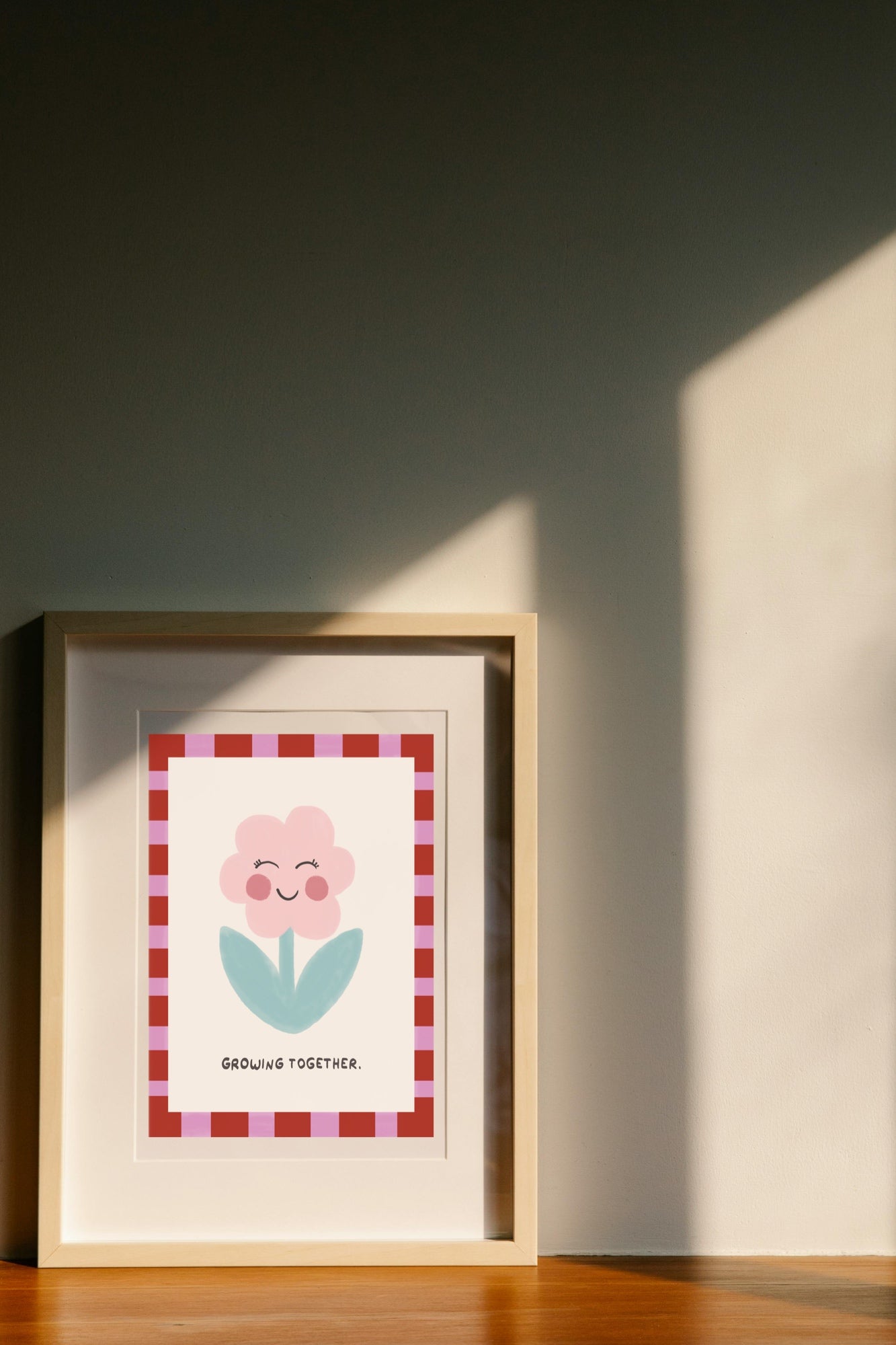 Growing together - flower | Art print