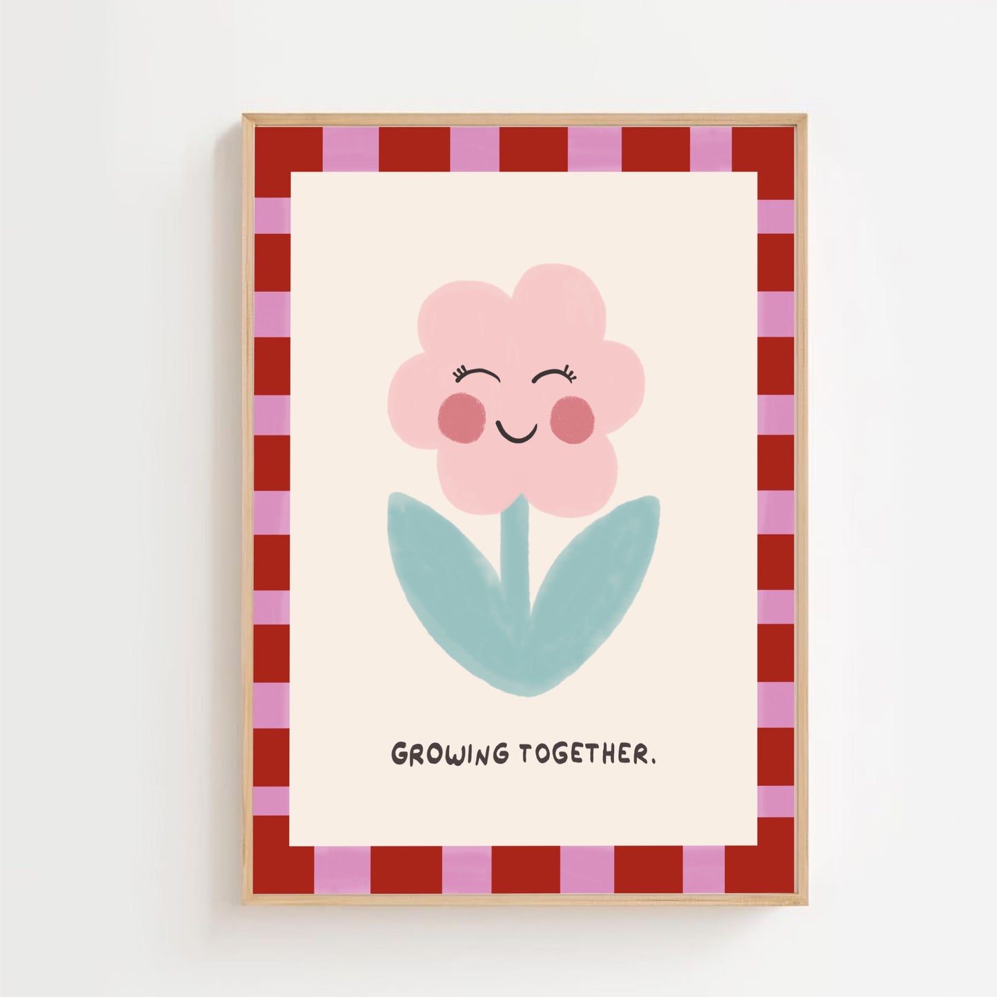 Growing together - flower | Art print
