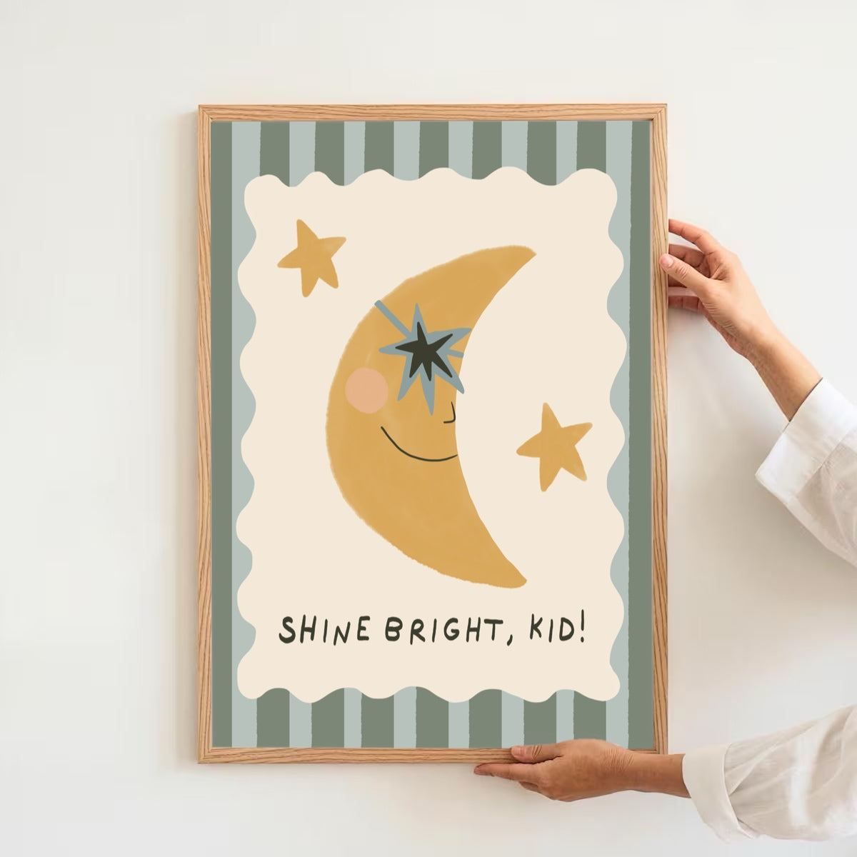Shine bright, kid - moon | Art print