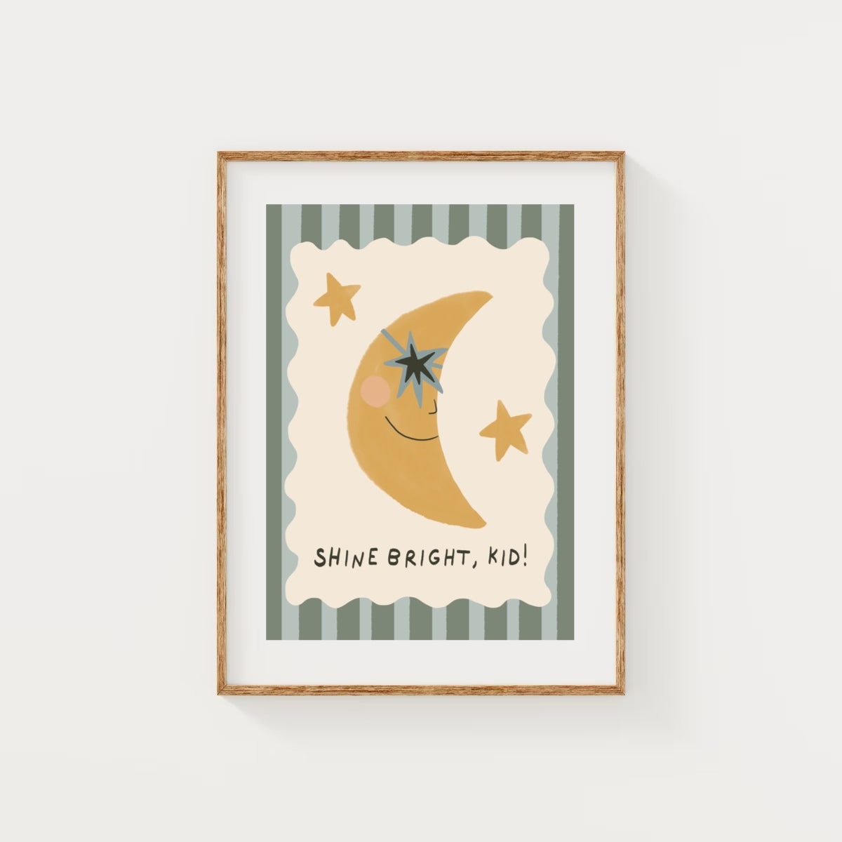 Shine bright, kid - moon | Art print