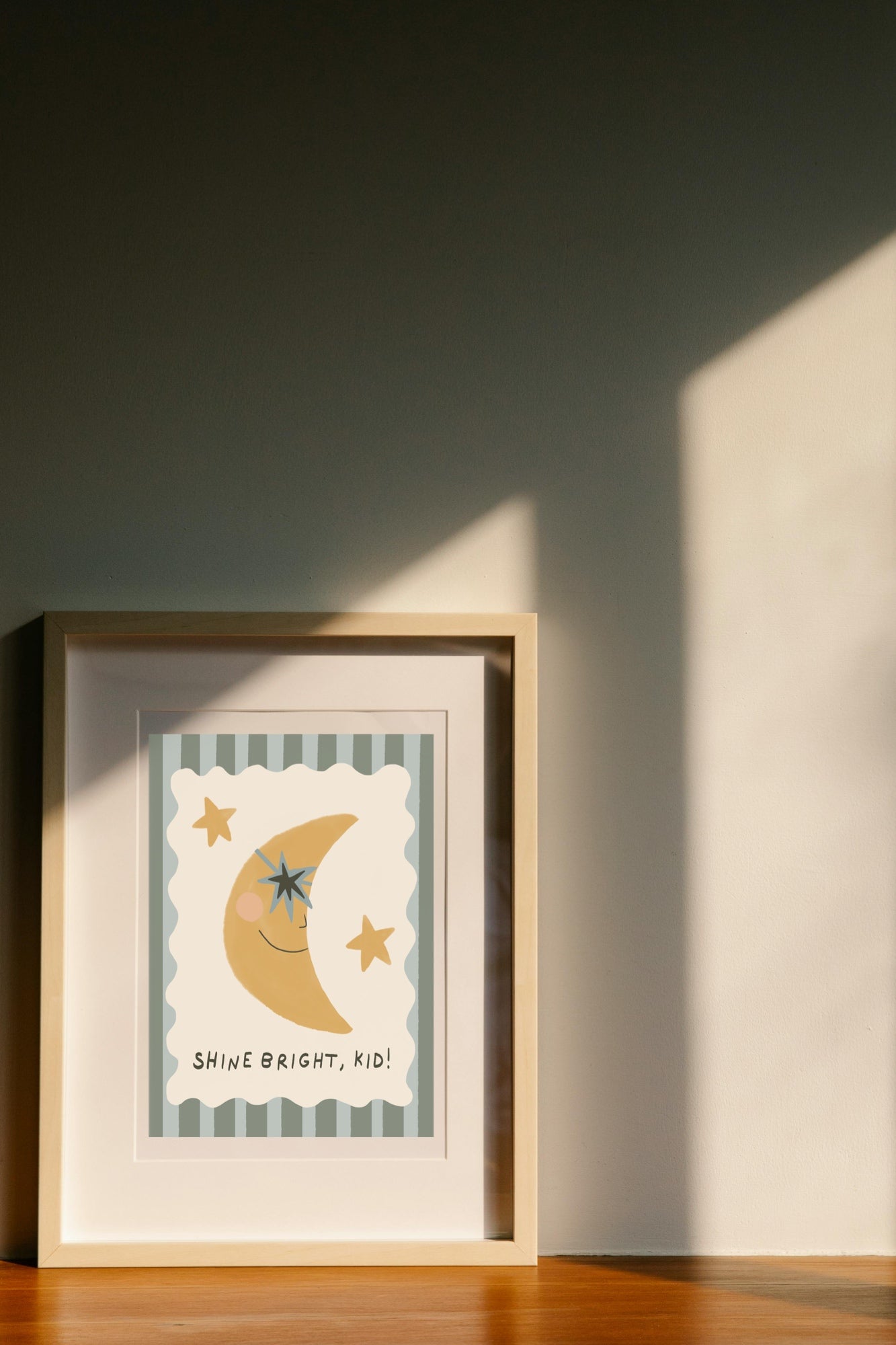 Shine bright, kid - moon | Art print