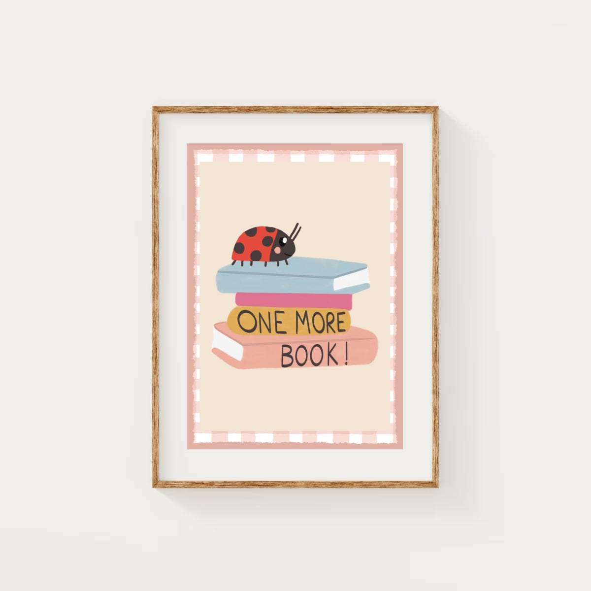 One more book - ladybug | Art print