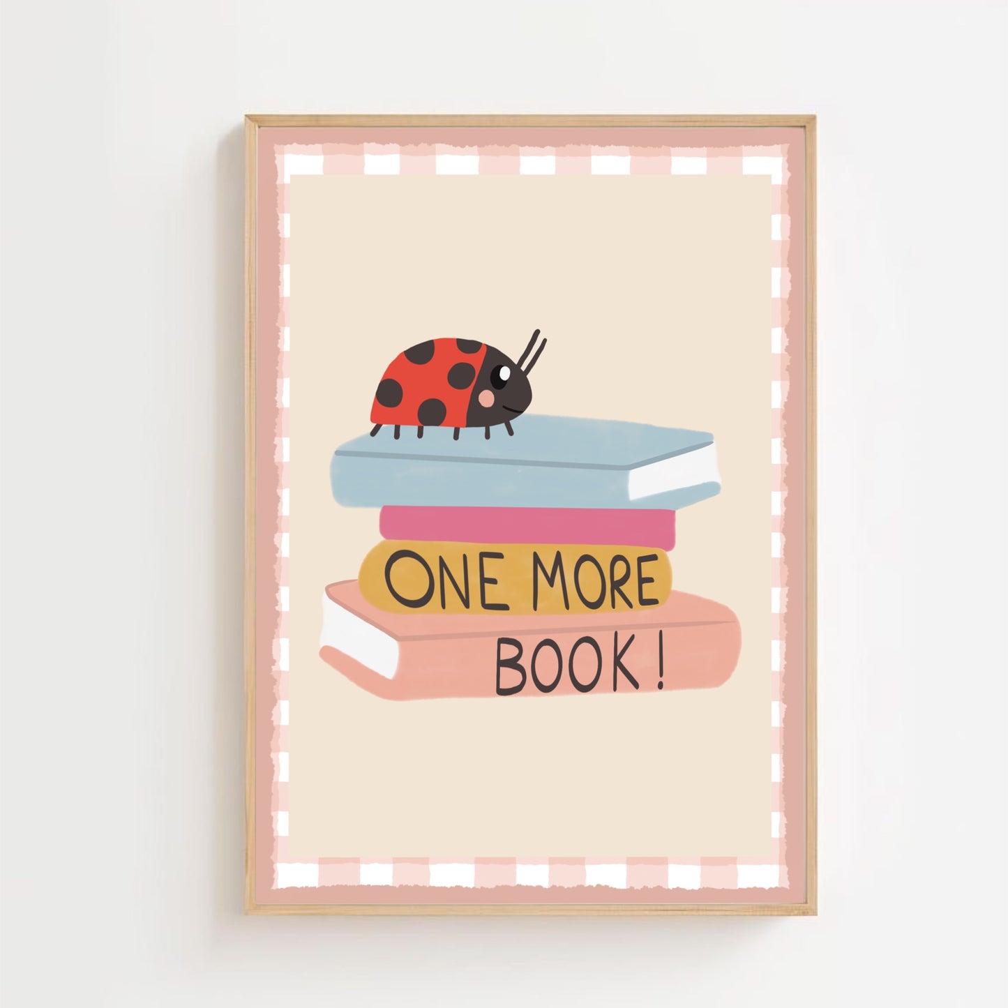 One more book - ladybug | Art print