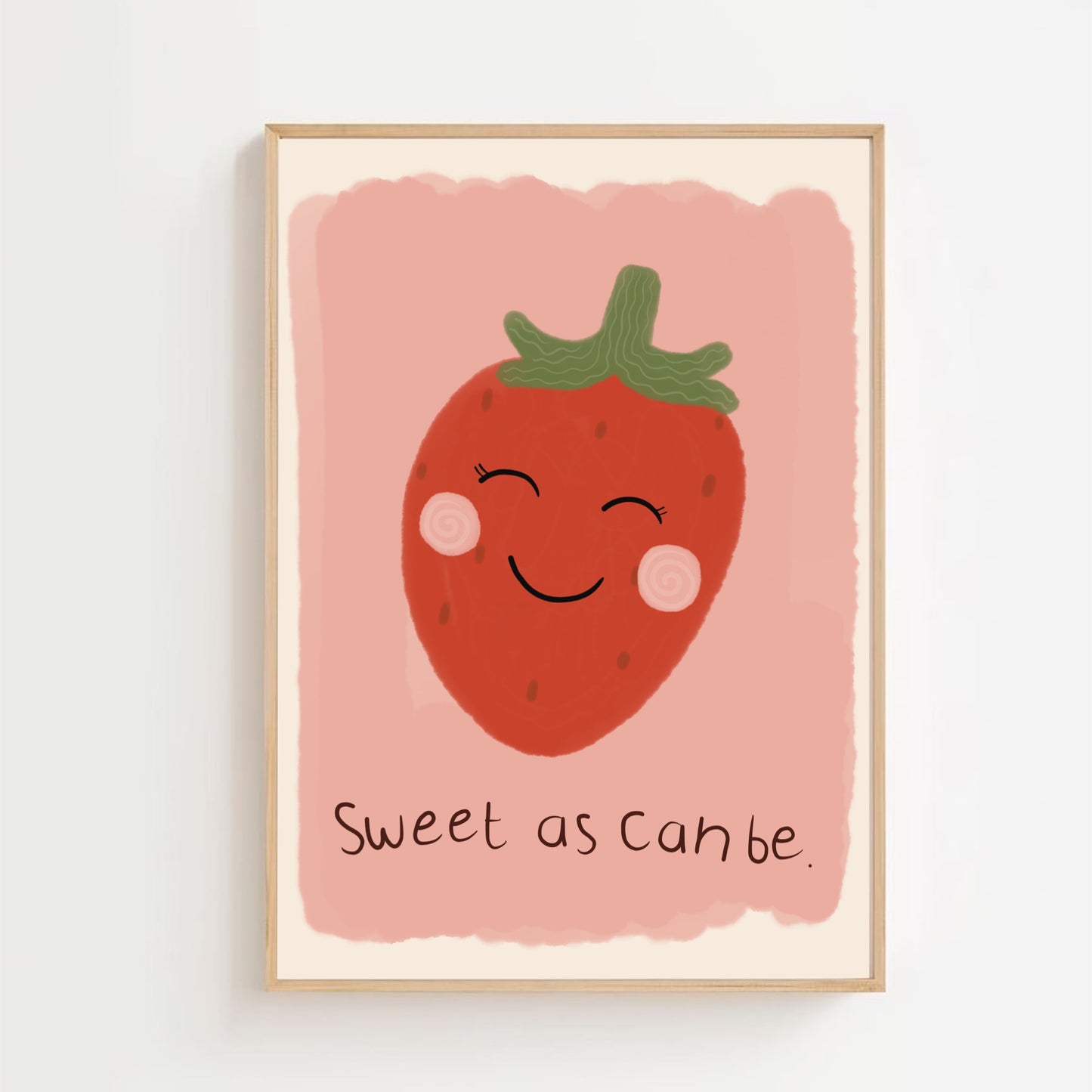 Sweet as can be - strawberry | Art print