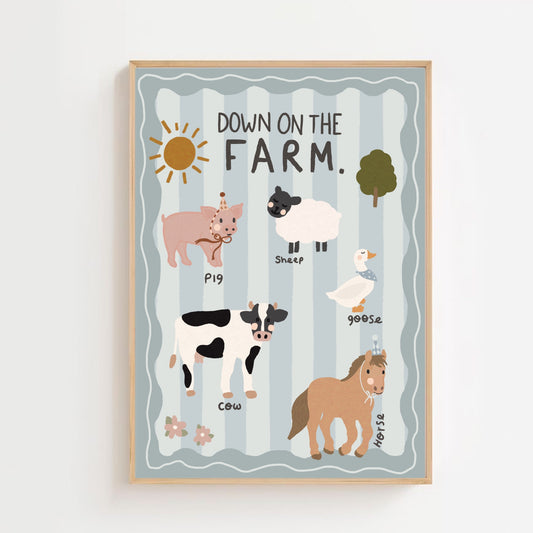 Down on the farm | Art print