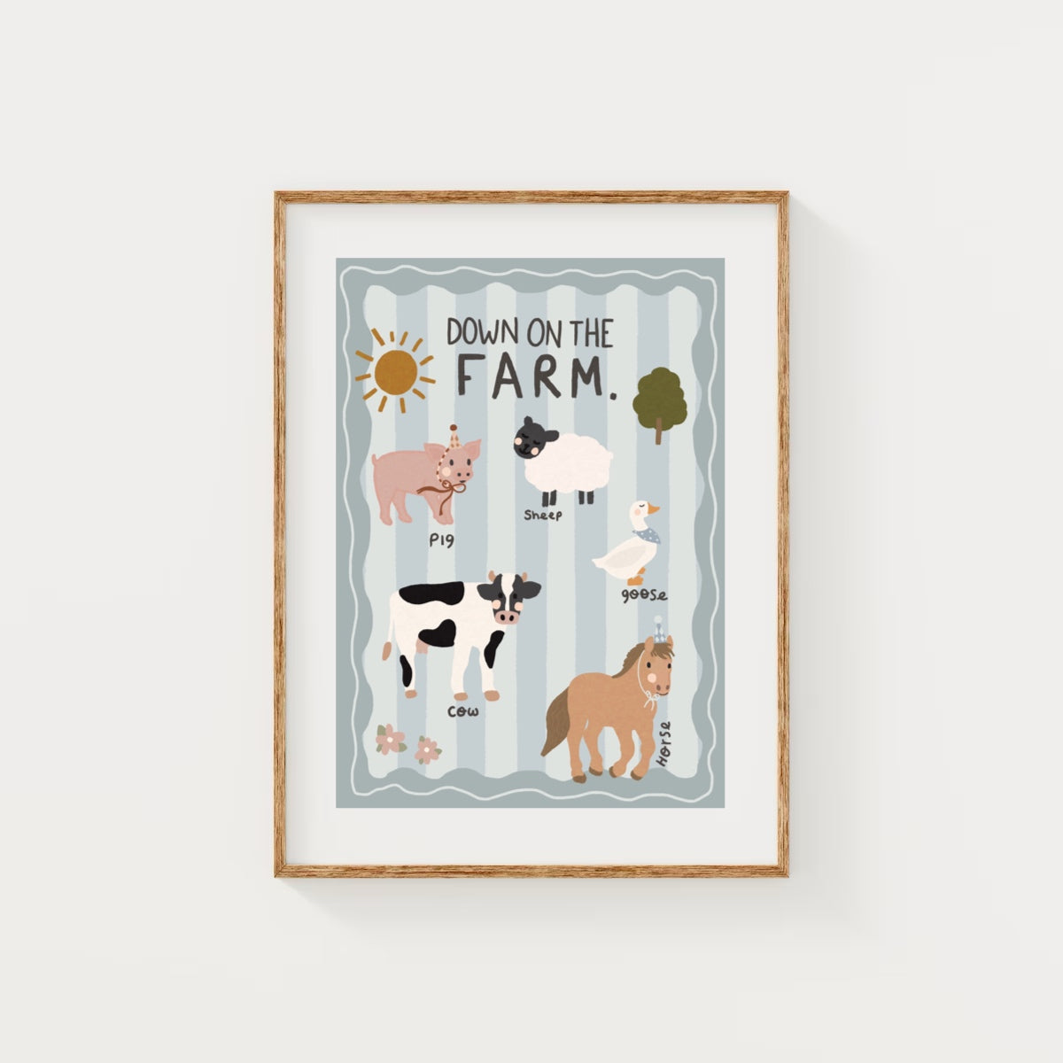 Down on the farm | Art print
