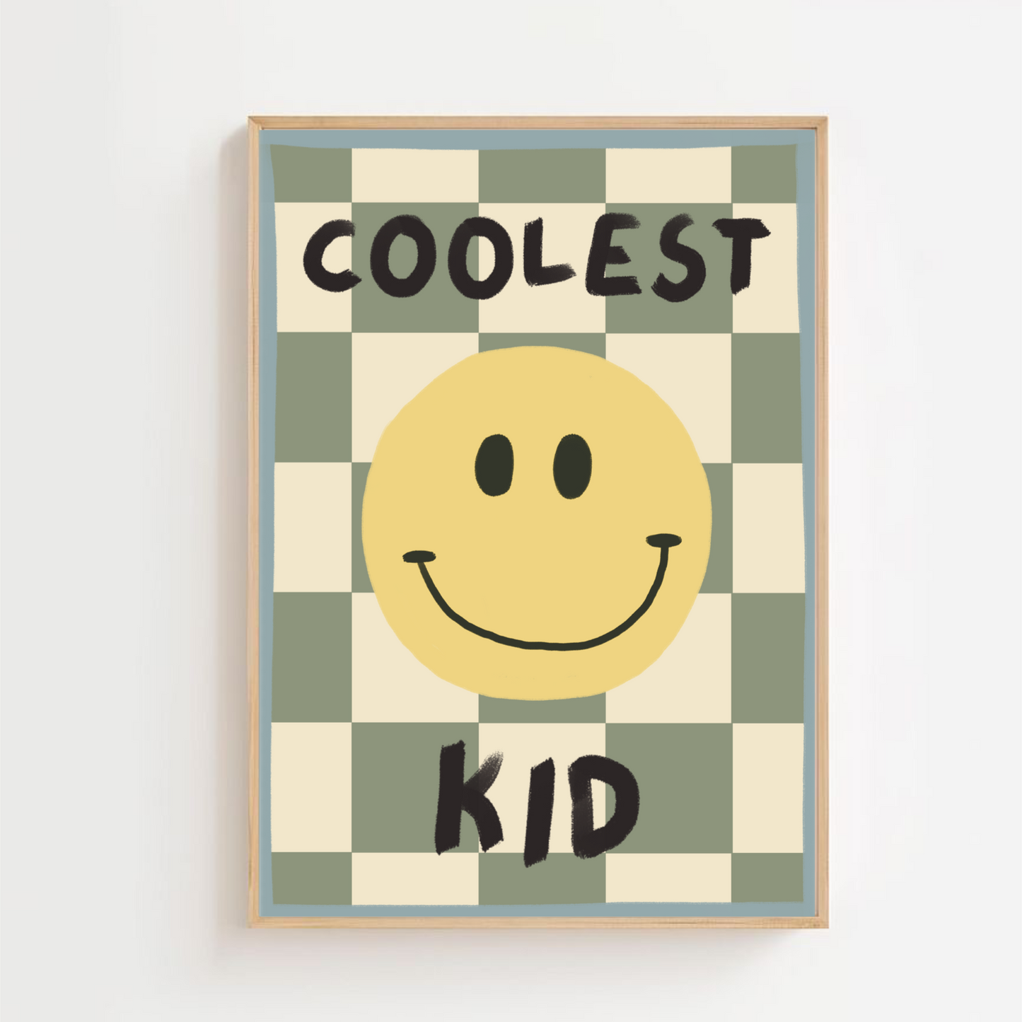 Coolest kid check | Art print