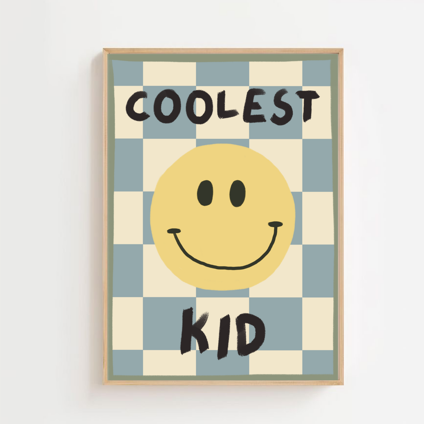 Coolest kid check | Art print