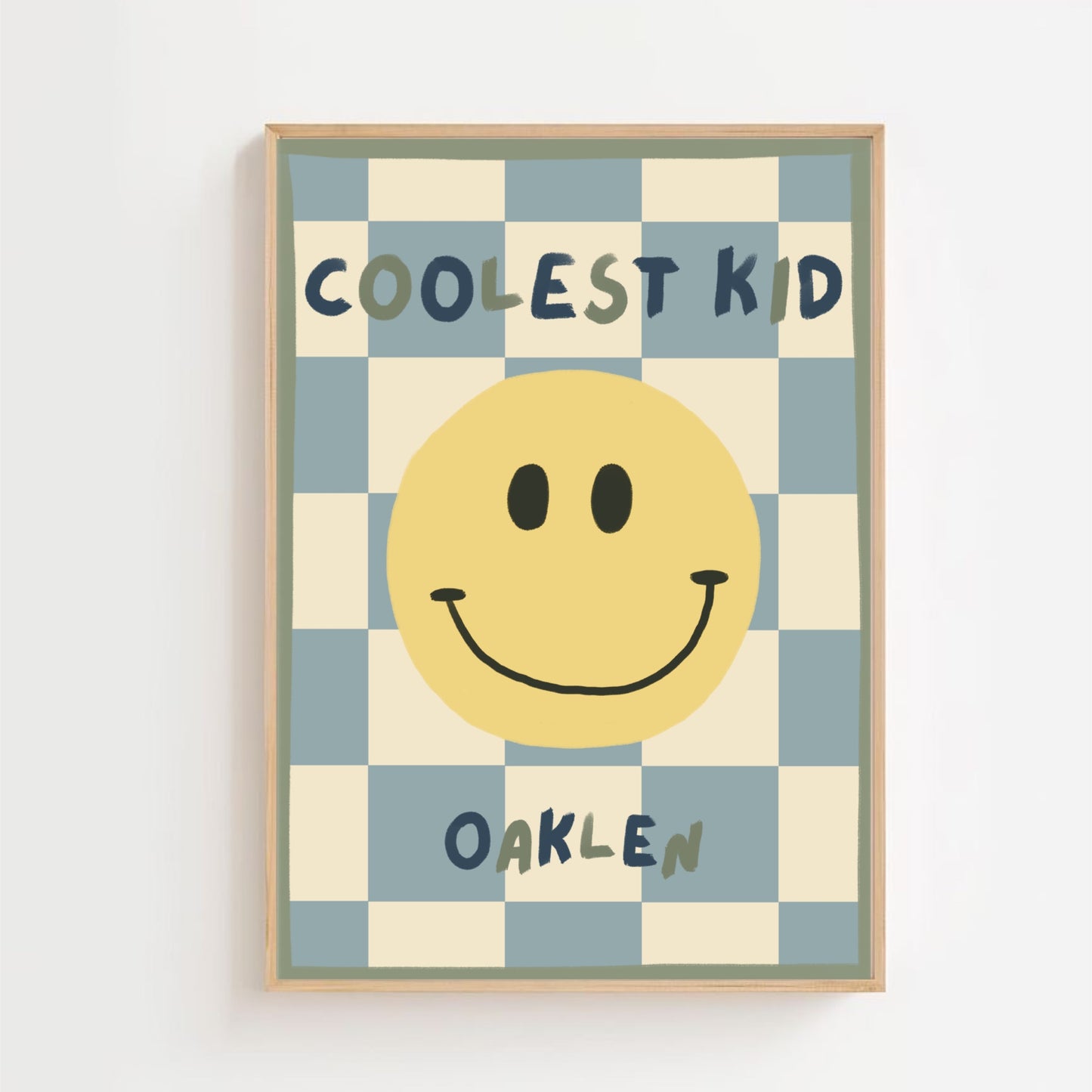 Coolest kid check | Art print