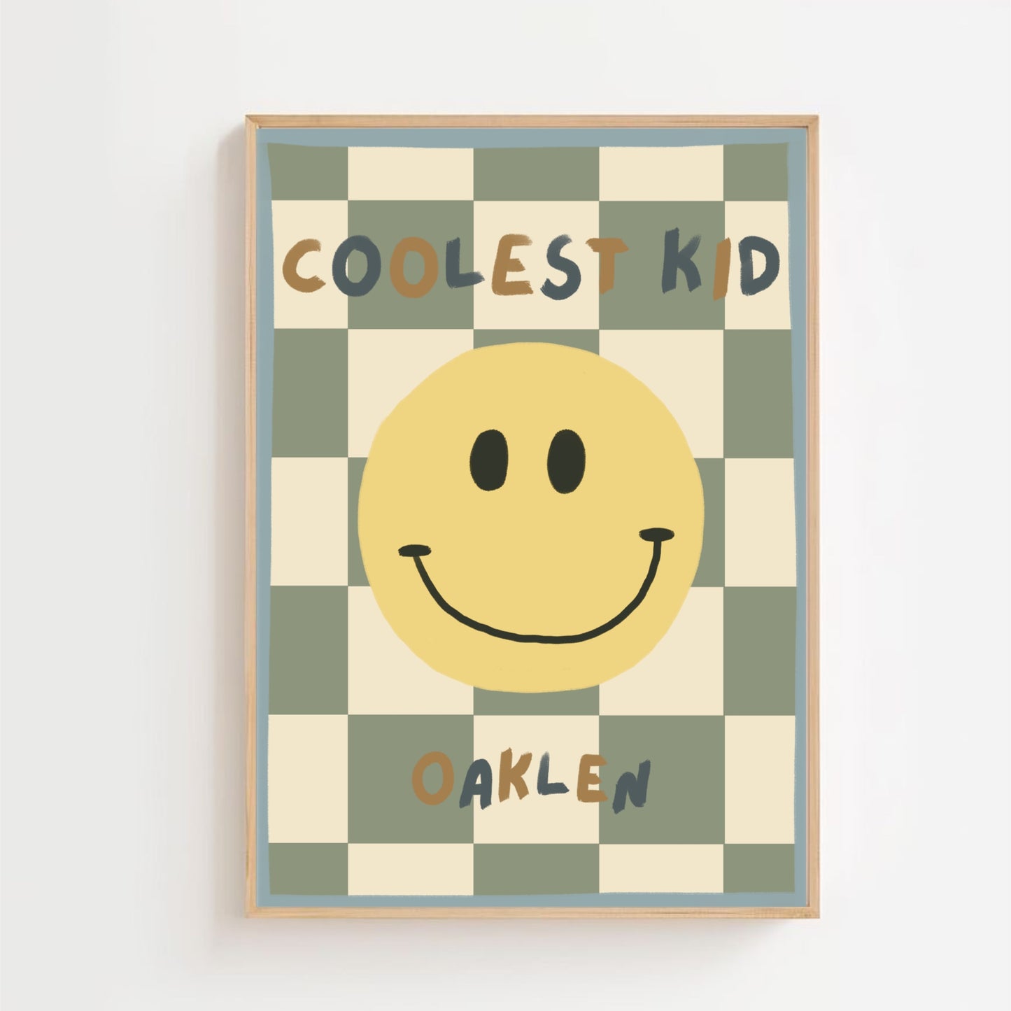 Coolest kid check | Art print