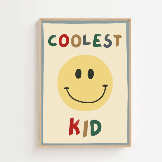 Coolest kid - smile | Art print