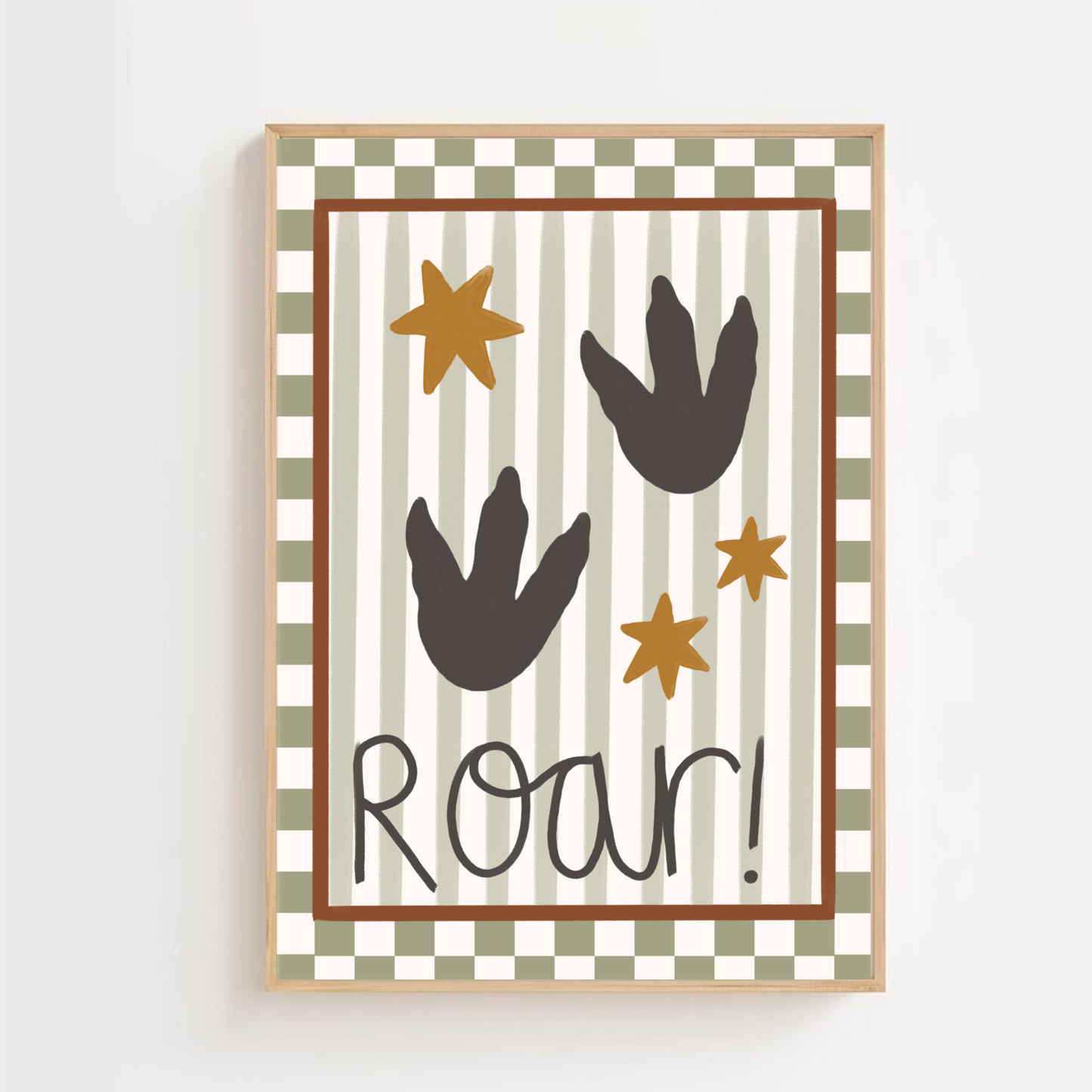 Roar dinosaur prints | Art print
