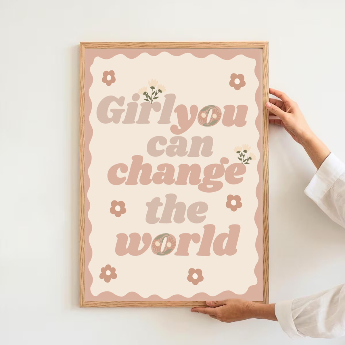 Girl you can change the world | Art print