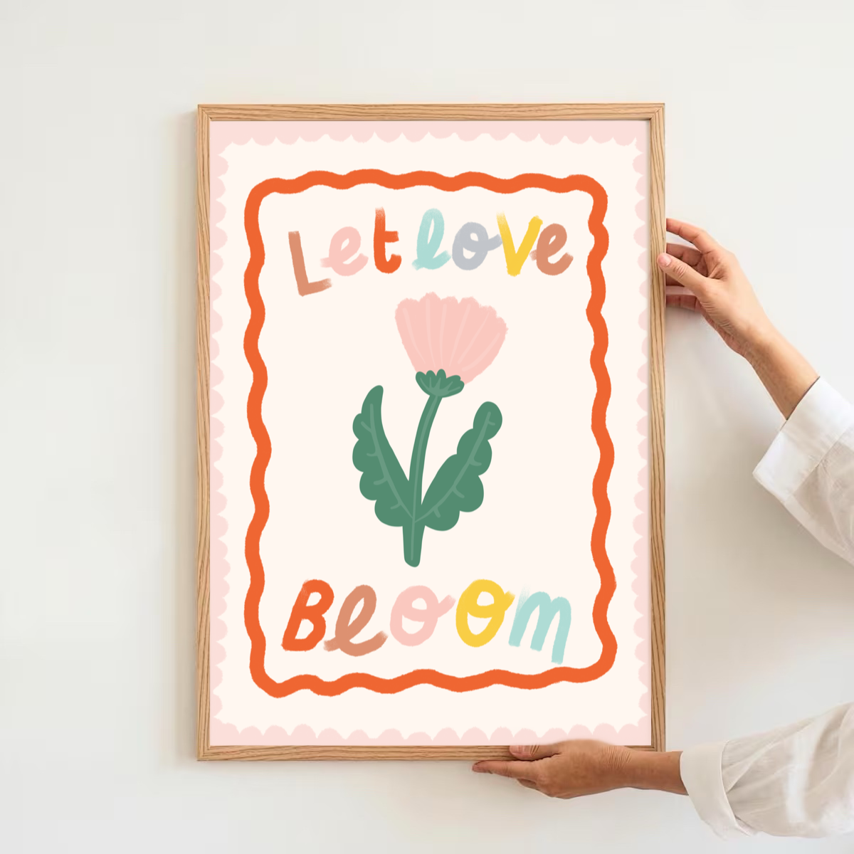 Let love bloom - flower | Art print