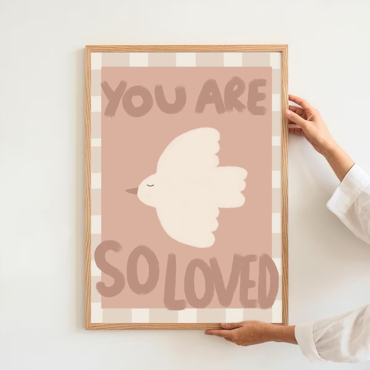 You are so loved - dove | Art print