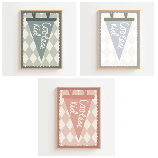 Coolest kid - flag | Art print