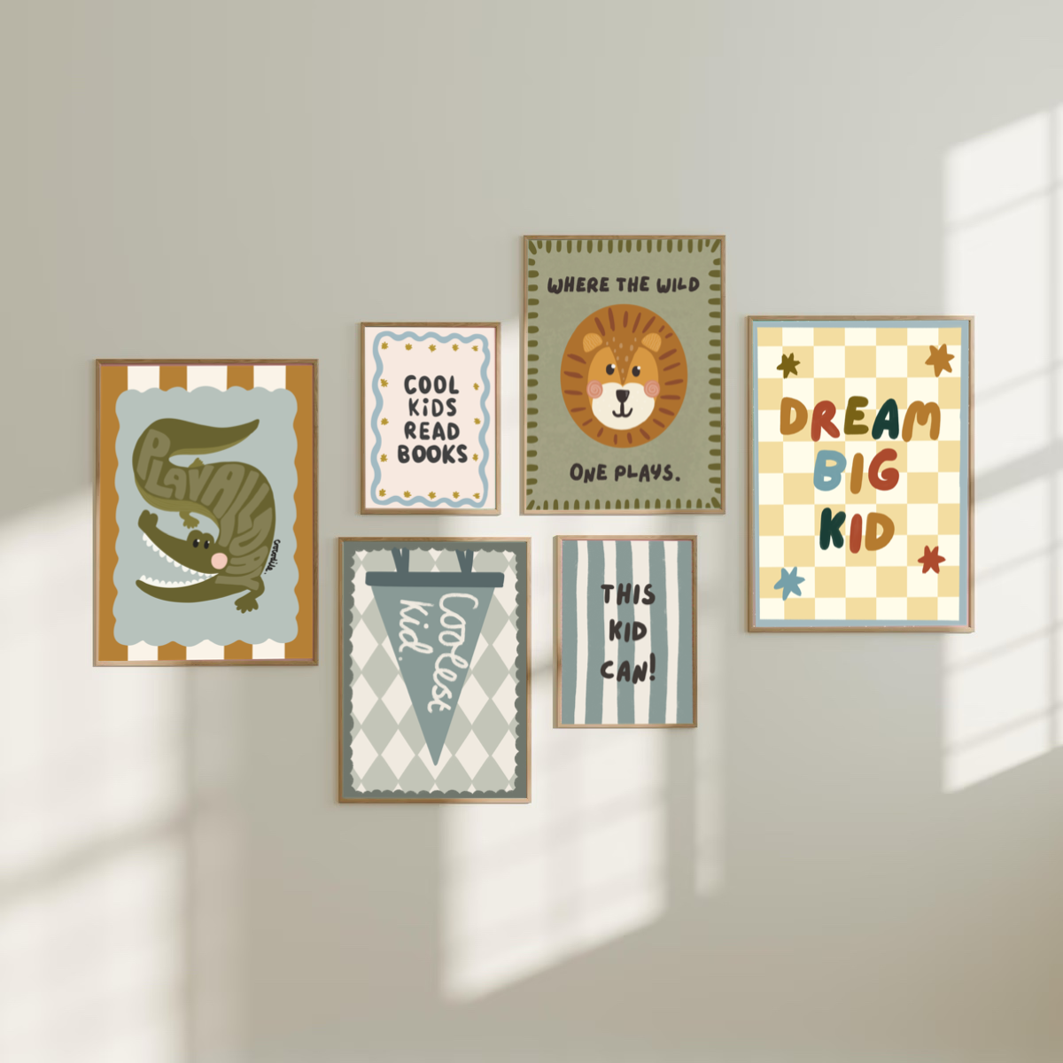 Where the wild one plays - lion | Art print